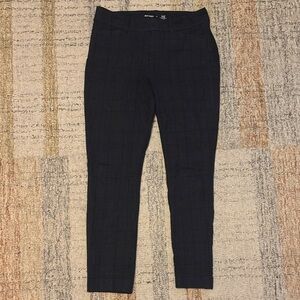 Old Navy Black Checkered High-Rise Pixie Pants